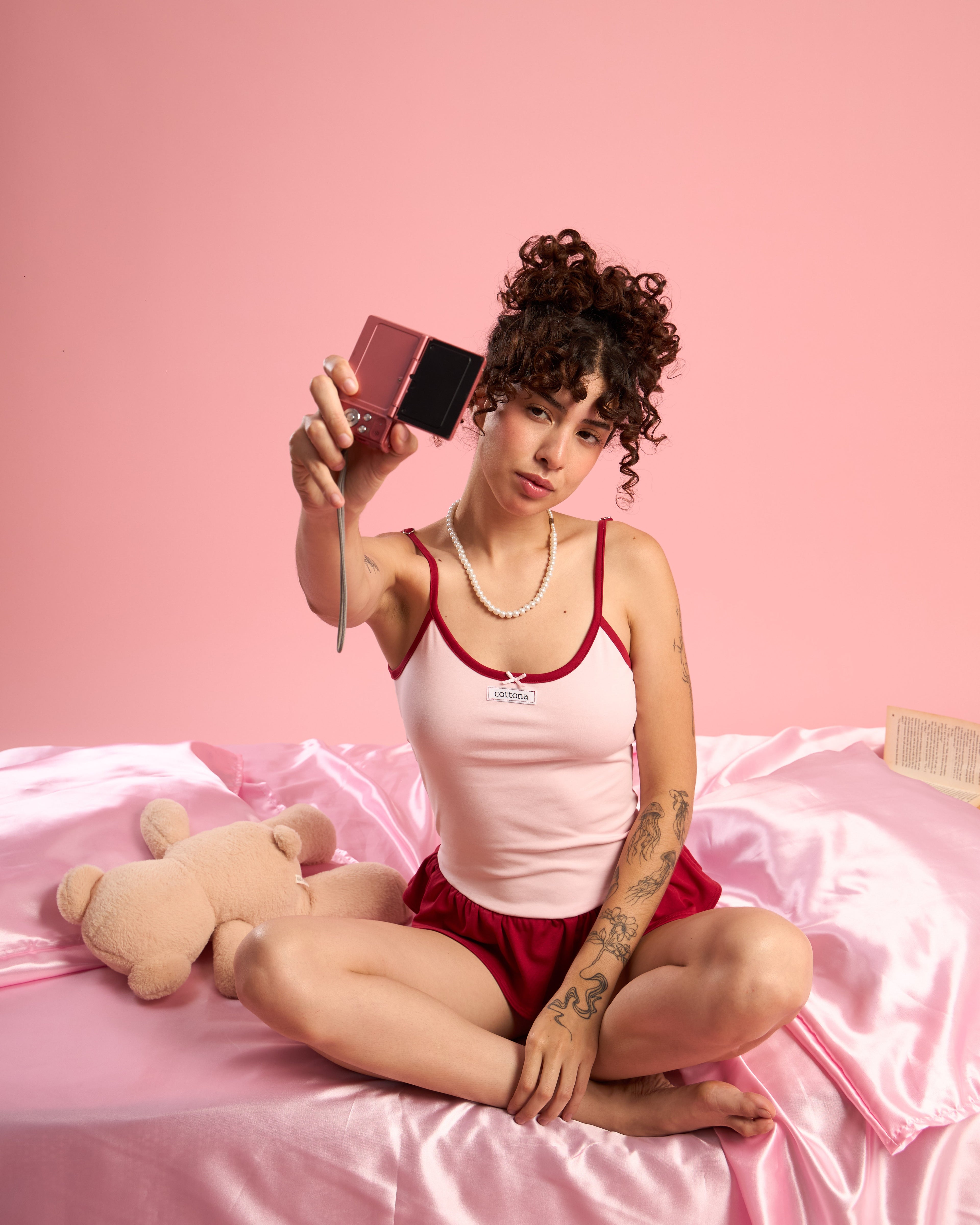 Monoskirt Soulmate Rosa con Rojo (Bicolor)