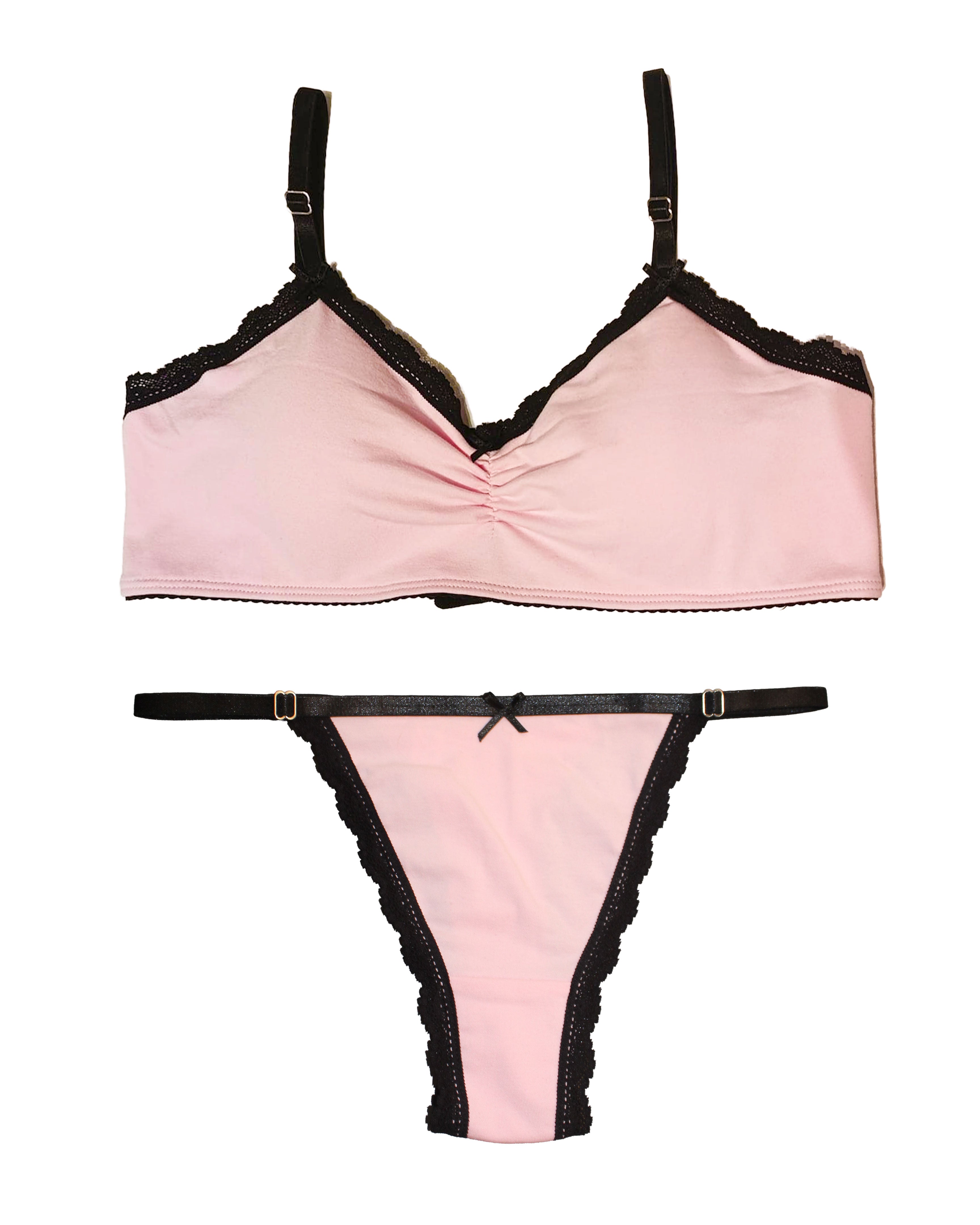 Set Marie - Rosa w/ black