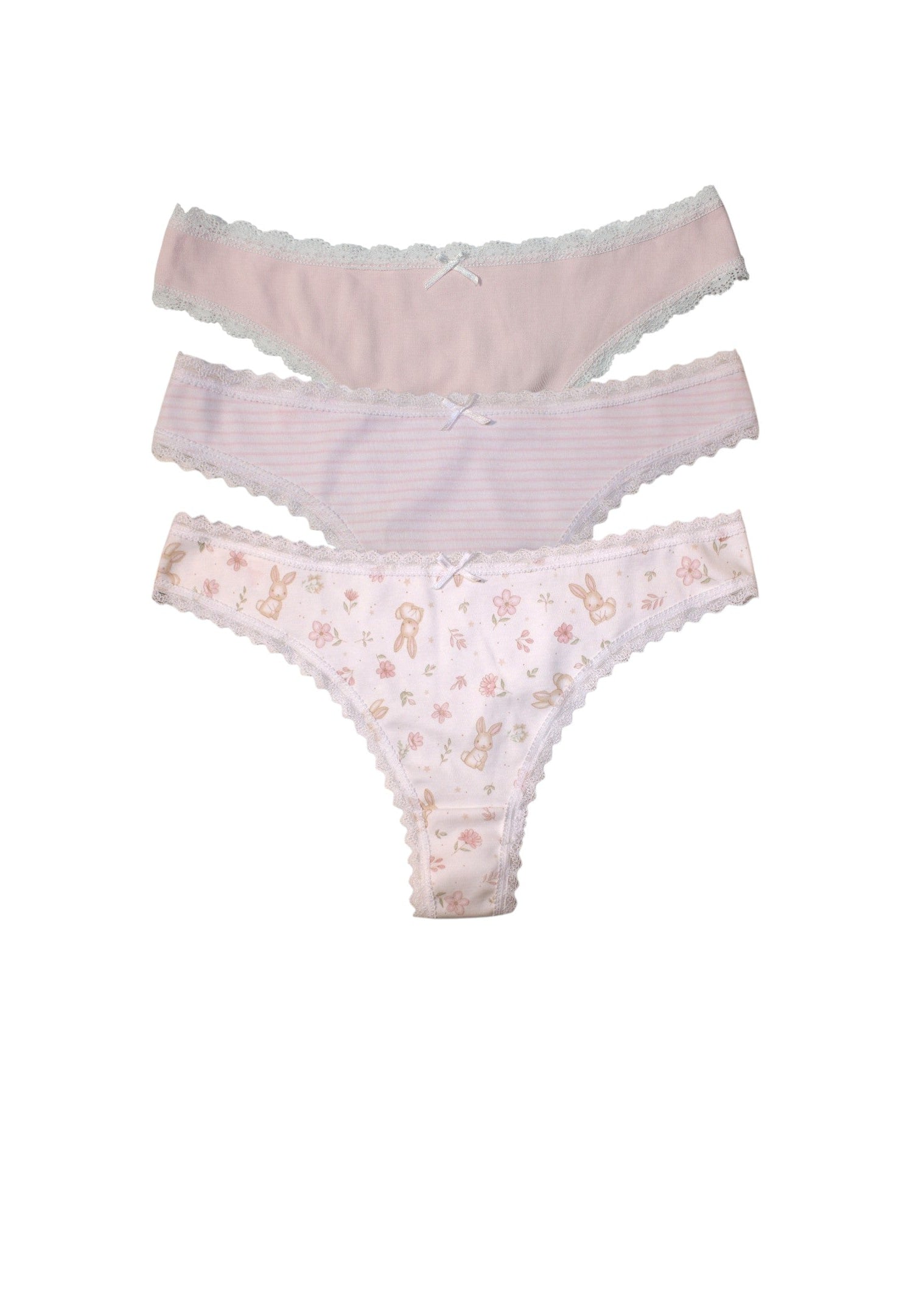 Pack 3 magnolia semihilo♡